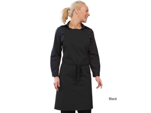 APRON BIB WITHOUT POCKET BLACK