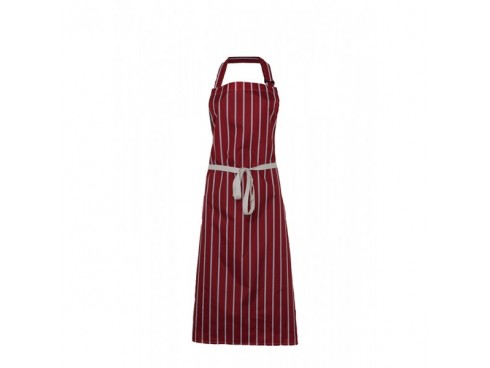 APRON WATERPROOF PVC RED/WHITE STR