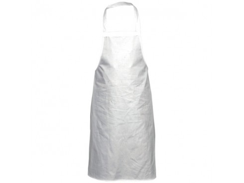 APRON BIB POLYCOTTON WHITE