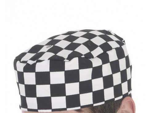 CAP SKULL CHECK BLACK/WHITE MEDIUM