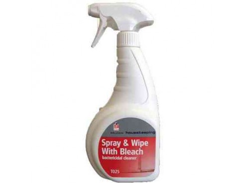 SPRAY AND WIPE WITH BLEACH MAXIMA
