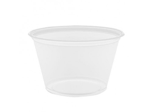 POT SOUFFLE PLASTIC CLEAR 4OZ