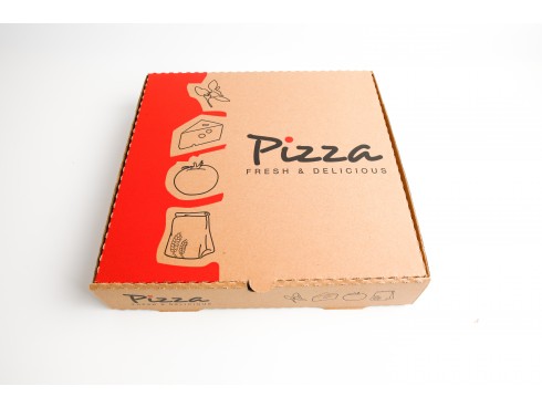 BOX PIZZA CARDBOARD ITALIAN DESIGN 12"