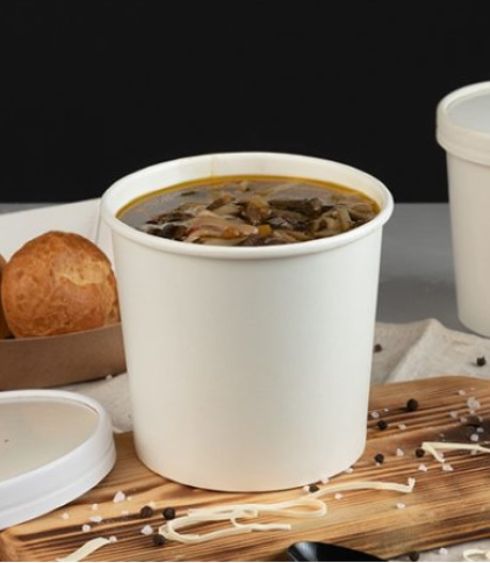 CONTAINER SOUP PAPER WHITE 16OZ