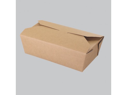 BOX FOOD ORIENTAL RECTANGULAR KRAFT 1000ML