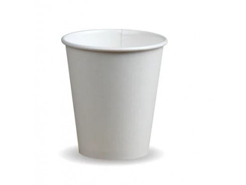 CUP HOT PLA SINGLE WALL WHITE 8OZ