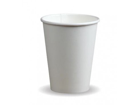 CUP HOT PLA SINGLE WALL WHITE 12OZ