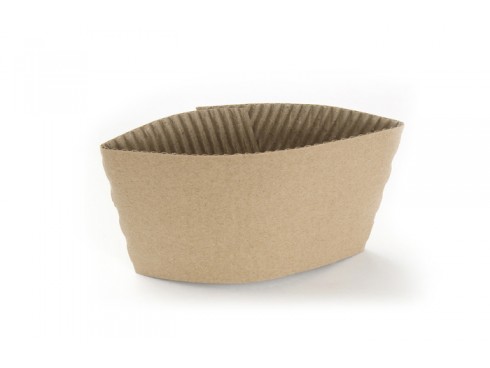 WRAP CUP COFFEE BROWN LARGE 12/16OZ