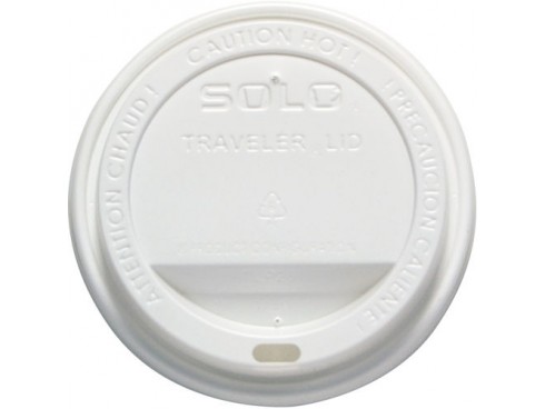 LID TRAVELER DRINK THRU WHITE 12/16OZ