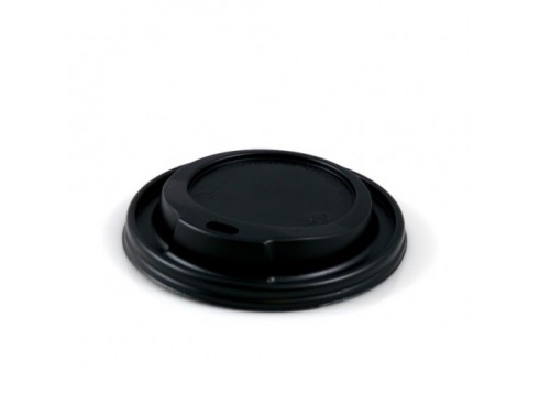 LID DOMED HOT CUP BLACK 8/9OZ