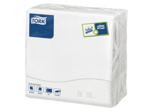 NAPKIN TORK 2PLY WHITE 39CM