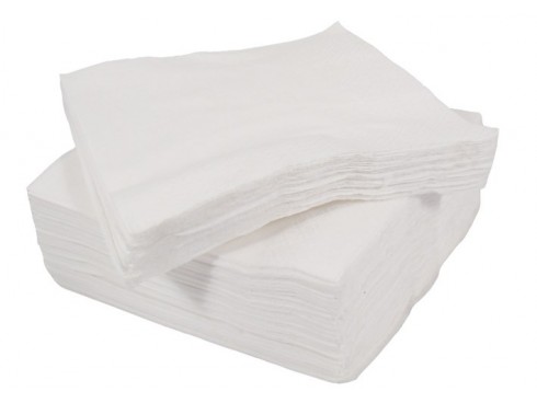 NAPKIN 1PLY WHITE 30CM