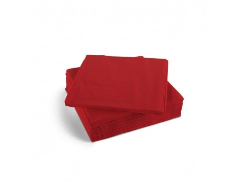 NAPKIN 2PLY COCKTAIL RED 25CM