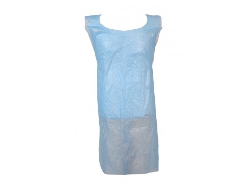 APRON POLYTHENE BLUE 40X26"