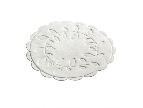 COASTER WAX BACKED WHITE 90MM