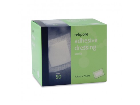 DRESSING NON-WOVEN ADHESIVE 7.5X7.5CM