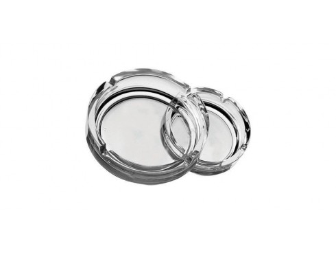 ASHTRAY STACKABLE CLEAR 4.25"