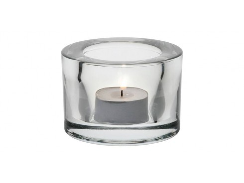 HOLDER TEALIGHT CHUNKY CLEAR