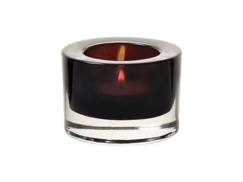 HOLDER TEALIGHT CHUNKY BLACK