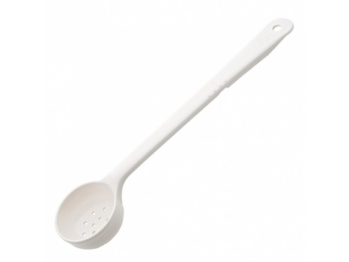 SPOON PERFORATED WHITE/BEIGE  3OZ