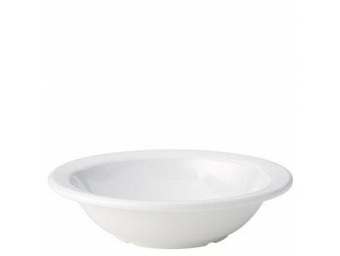 KINGLINE BOWL RIMMED FRUIT WHITE 6"