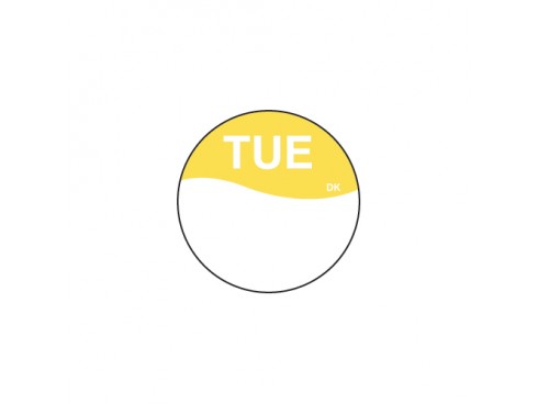 LABEL WRITEABLE ROUND DURAMARK TUESDAY
