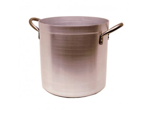 POT STOCK WITH LID ALUMINIUM MD 37LT