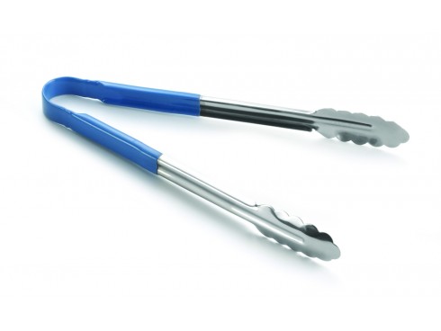 TONGS VINYL COATED BLUE HANDLE 9.5"