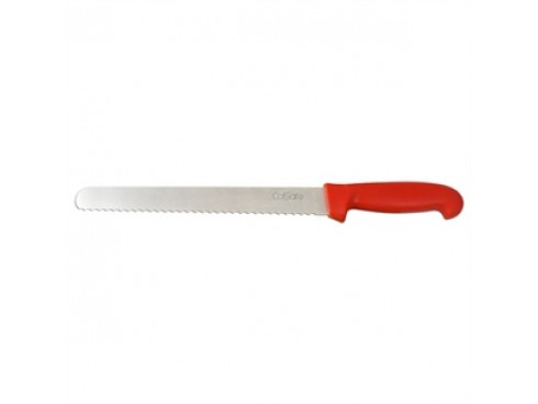 SLICER SERRATED RED 10"