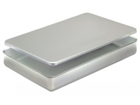 PAN BAKING WITH LID ALUMINIUM 409X267X32MM