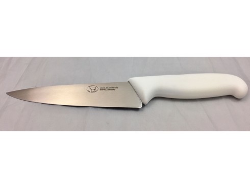KNIFE COOKS NYLON HANDLE WHITE 160MM