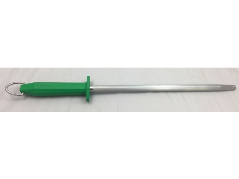 STEEL SHARPENING NYLON HANDLE GREEN 300MM