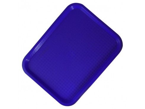 TRAY FAST FOOD POLYPROP BLUE 34X26CM