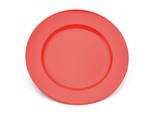 PLATE DESSERT POLYCARBONATE RED 215MM