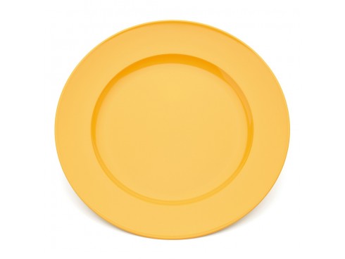 PLATE DINNER POLYCARBONATE YELLOW 240MM