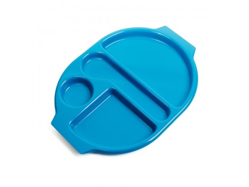 TRAY MEAL POLYCARBONATE BLUE 380X280MM
