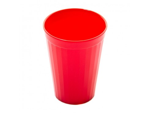 TUMBLER FLUTED POLYCARBONATE RED 150ML