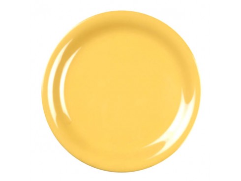 PLATE DESSERT MELAMINE YELLOW 215MM