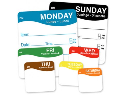 LABEL DISSOLVABLE USE BY TUESDAY 1X1"