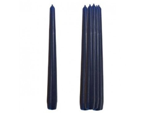 CANDLE DARK BLUE TAPERED 10"