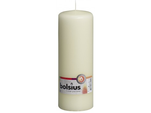 CANDLE PILLAR IVORY 200X68MM