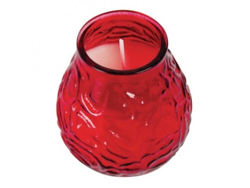 CANDLE LOWBOY RED 60 HOUR