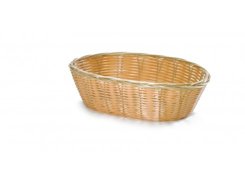 BASKET HANDWOVEN OVAL 10X6.5X3"