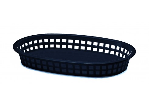 CHICAGO BASKET OVAL PLASTIC BLACK