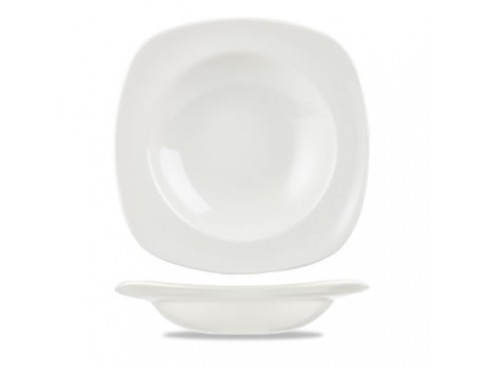 X SQUARED PLATE PASTA WHITE 11"