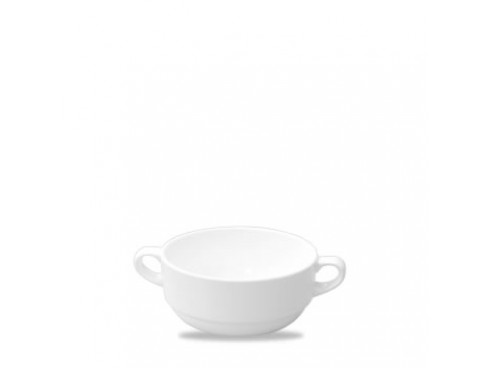 ALCHEMY WHITE BOWL CONSOMME HANDLED 10OZ