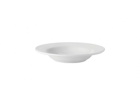 PURE WHITE PLATE SOUP RIMMED 9"