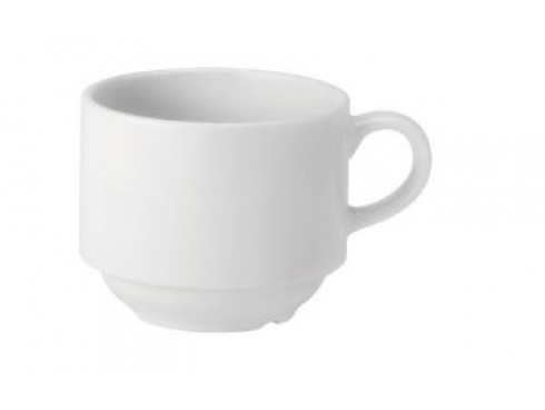 PURE WHITE CUP STACKABLE 7OZ