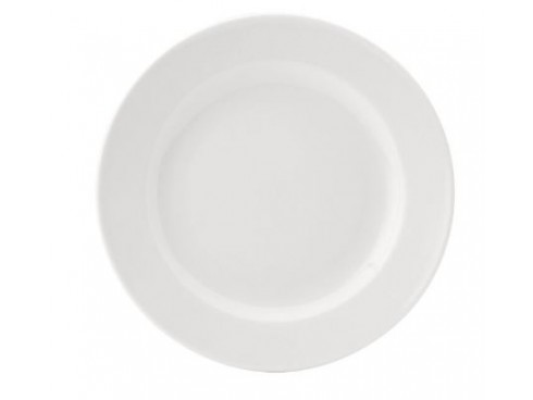 PURE WHITE PLATE WIDE RIM 6.75"