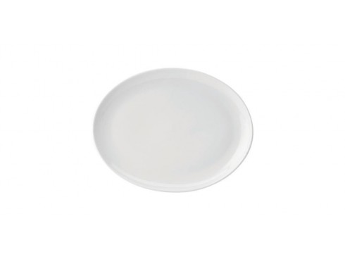 PURE WHITE PLATE OVAL 14"